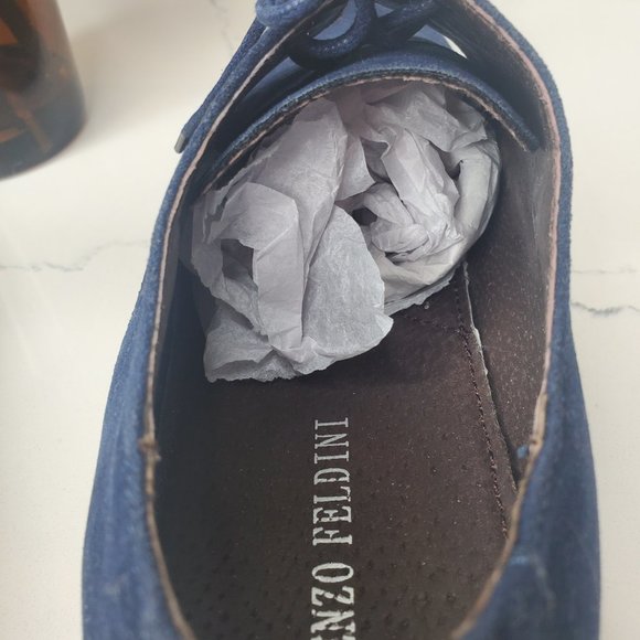 Blue Suede Oxfords - Picture 9 of 14